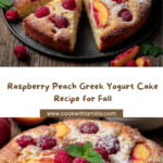 Raspberry Peach Greek Yogurt Cake Recipe