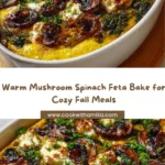 Warm Mushroom & Spinach Feta Bake Recipe