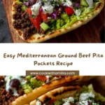 Mediterranean Ground Beef Pita Pockets Recipe