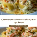 Creamy Garlic Parmesan Shrimp Roll-Ups Recipe