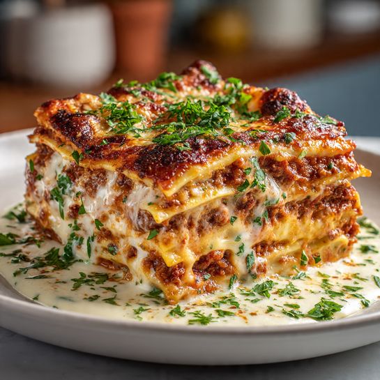 Ultimate Million Dollar Creamy Beef Lasagna Recipe - Recipe Image