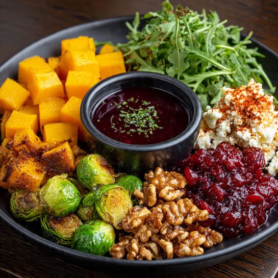 and Sweet Potato Salad with Goat Cheese Recipe - Recipe Image