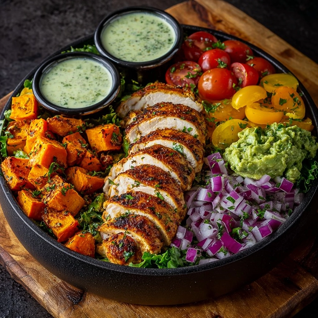 l with Avocado Salsa + Garlic Yogurt Dip Recipe