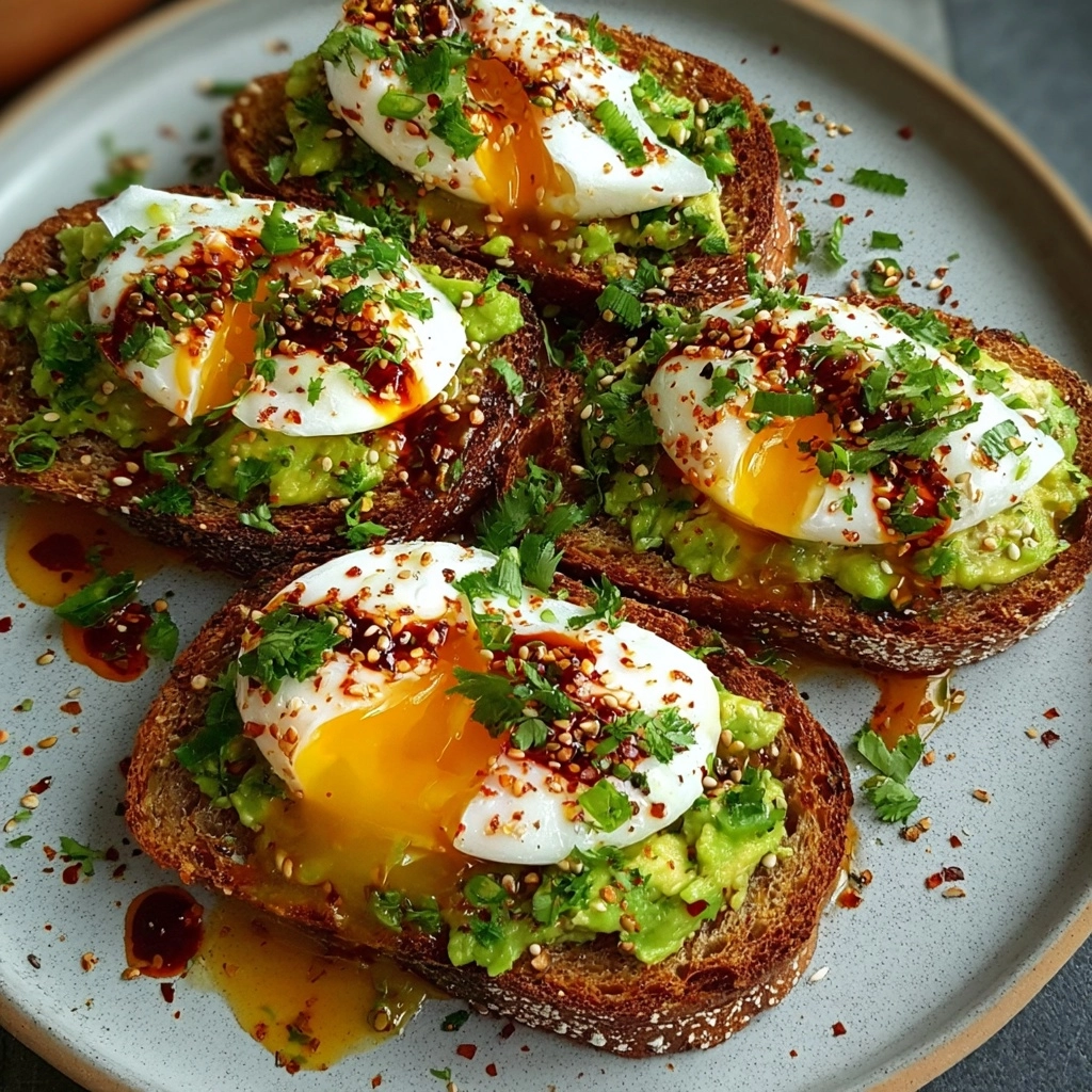 Burrata & Avocado Toasts with Chili Honey & Fresh Herbs Recipe
