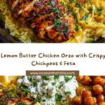 Spoon orzo onto plates Recipe