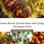 Spoon orzo onto plates Recipe