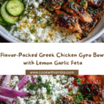 Greek Chicken Gyro Bowl with Lemon Garlic Feta Recipe