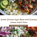 Greek Chicken Gyro Bowl with Lemon Garlic Feta Recipe