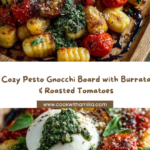 Pesto Gnocchi Board with Burrata & Roasted Cherry Tomatoes Recipe