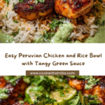 Peruvian Chicken and Rice with Green Sauce Recipe
