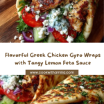 Greek Chicken Gyro Wraps with Lemon Feta Sauce Recipe