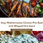 Mediterranean Chicken Pita Bowl with Whipped Feta Sauce Recipe