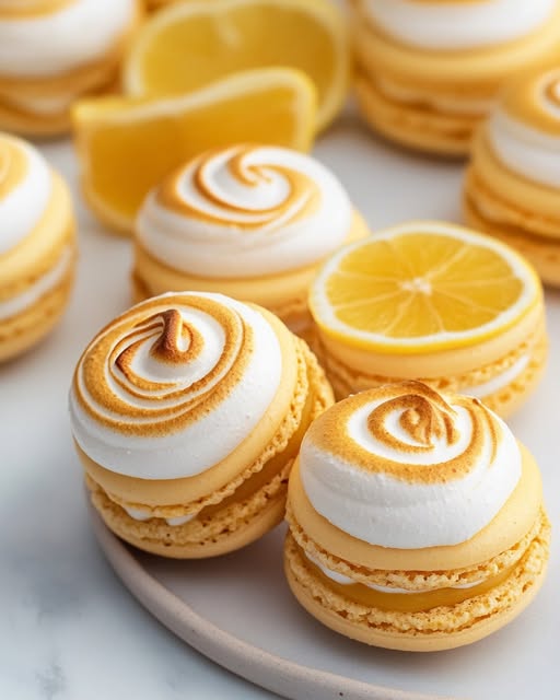Lemon Meringue Macarons Recipe 3 Lemon Meringue Macarons Recipe - Recipe Image