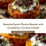 Sweet Potato Rounds with Cranberry & Cream Cheese Recipe