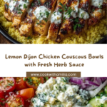 uscous Bowl with Lemon Feta Yogurt Sauce Recipe