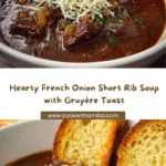 French Onion Short Rib Soup with Cheesy Gruyère Toast Recipe