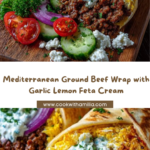 Wrap with Garlic Lemon Honey Feta Cream Recipe