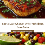 Fiesta Lime Chicken with Black Bean Salsa Recipe