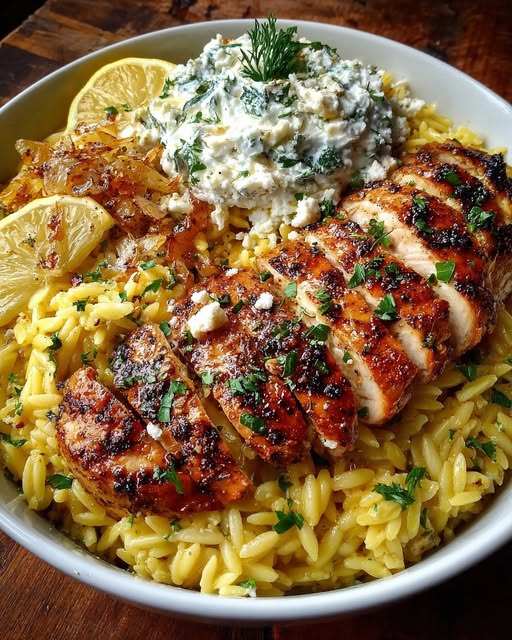 zo Bowl with Roasted Garlic Whipped Feta Recipe - Recipe Image