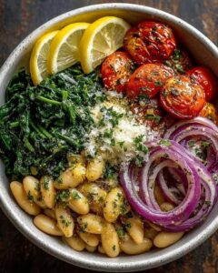 Garlic Lemon Butter White Bean Bowl Recipe