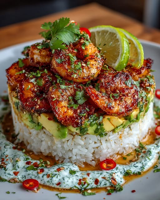 e Stack with Creamy Cilantro Chili Sauce Recipe - Recipe Image