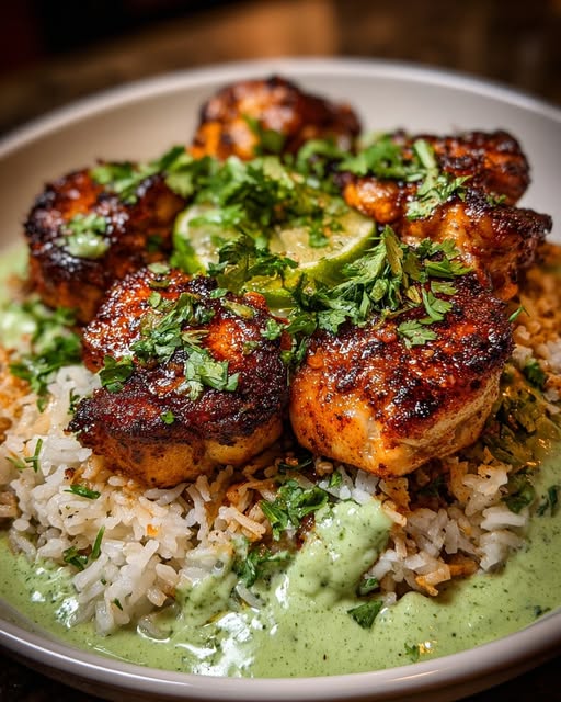 Peruvian Chicken and Rice with Green Sauce Recipe - Recipe Image
