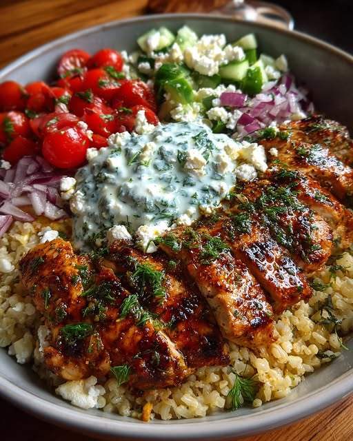 Chicken Power Bowl with Tzatziki & Feta Recipe 3 Chicken Power Bowl with Tzatziki & Feta Recipe - Recipe Image