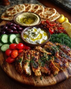 Greek Chicken & Olive Mezze Board Recipe
