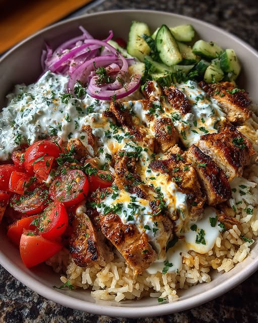 Brown Rice Bowl with Whipped Garlic Feta Recipe