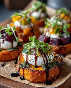 Roasted Beets & Walnut Sage Pesto Recipe