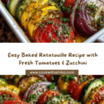 Baked Ratatouille with Tomatoes, Zucchini, and Eggplant Recipe