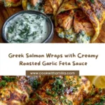 Greek Beef Gyros with Spicy Tzatziki Feta Sauce Recipe