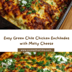 Mexican Green Chile, Chicken & Cheese Enchiladas Recipe