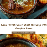 French Onion Short Rib Soup with Cheesy Gruyère Toast Recipe