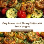 Lemon Herb Shrimp and Veggie Skillet Recipe