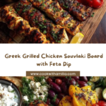 Board with Feta Dip & Roasted Vegetables Recipe