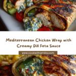 Mediterranean Spiced Chicken Wrap with Creamy Dill Feta Recipe