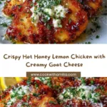 Spicy Crispy Hot Honey Lemon Goat Cheese Chicken Recipe
