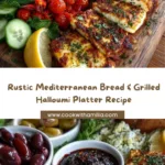 Rustic Mediterranean Bread & Grilled Halloumi Platter Recipe