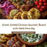 ouvlaki Grazing Board with Herb Feta Dip Recipe