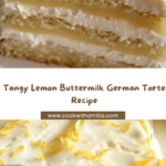 Lemon Buttermilk German Torte Recipe