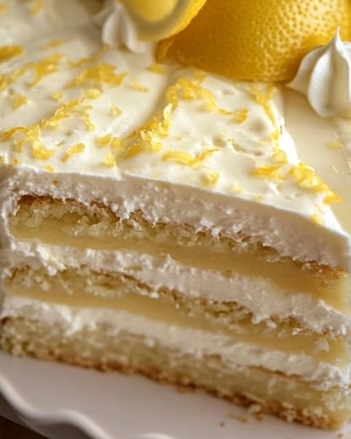 Lemon Buttermilk German Torte Recipe