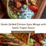 Greek Grilled Chicken Gyro Wraps with Garlic Yogurt Sauce Recipe