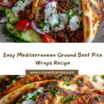 Mediterranean Ground Beef Pita Wraps Recipe