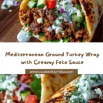 Mediterranean Ground Beef Pita Wraps Recipe