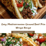 Mediterranean Ground Beef Pita Wraps Recipe