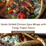 Gyro Wraps with Dill Garlic Yogurt Sauce Recipe