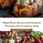 ffed Sweet Potatoes with Cranberry Glaze Recipe