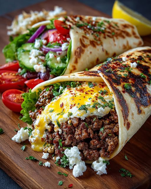 mb Wrap with Creamy Hot Honey Feta Sauce Recipe