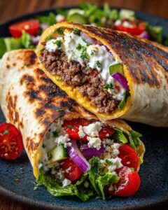 & Veggie Wrap with Hot Honey Feta Cream Recipe
